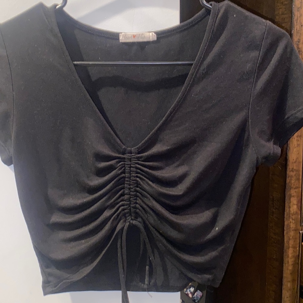 Black crop top